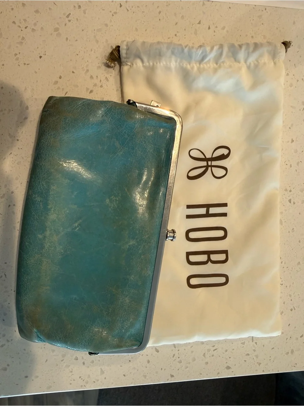 HOBO Teal Clutch wallet